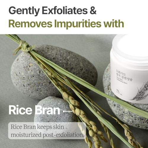 Korean Cleansing Balm with Rice Scent - Milky Sherbet Texture, Waterproof Makeup Remover, Includes Mini Spatula