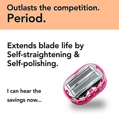 OmniShaver Electric Bald Head & Body Shaver with Pink Travel Case - Self-Cleaning, Fast & Versatile