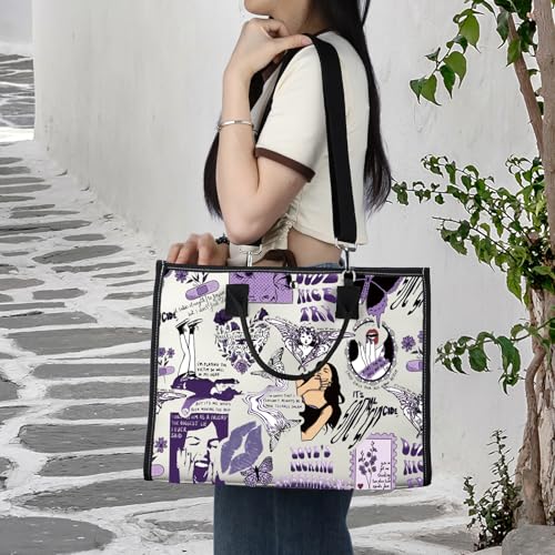 LEVLO Song Lyrics Aesthetic Tote Bag Tour Concert Gift Musical Shoulder Bag Singer Merchandise