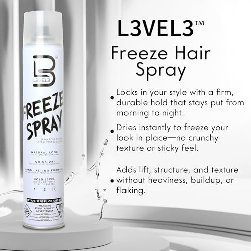 L3 Level 3 Hair Spray - Extra Strong Hold, Long Lasting, 13 Fl Oz, Pack of 2