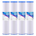 PUREPLUS 20 Micron 20x4.5 Inch Whole House Pleated Sediment Filter - 4 Pack, Model ECP5-20BB