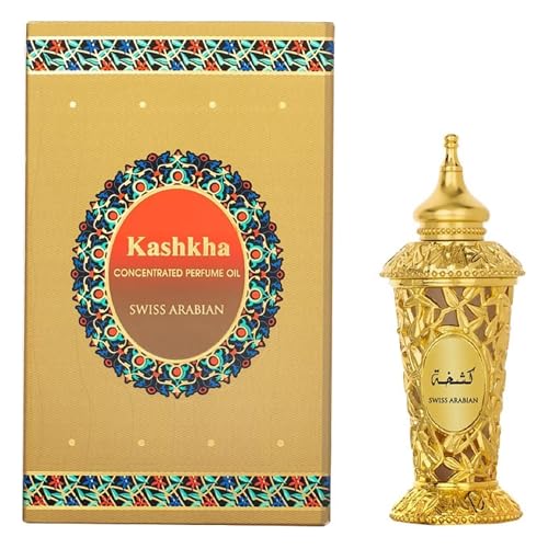 Swiss Arabian Kashkha CPO Luxury Perfume Oil - Long Lasting Signature Scent 0.6 Oz