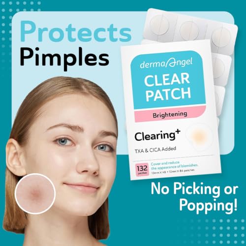 Dark Spot & Acne Blemish Patches Pack of 132 - Hydrocolloid, TXA & CICA