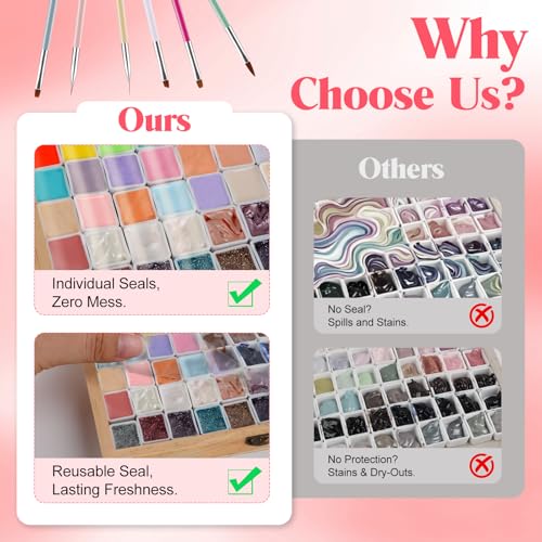 66 Colors Gel Nail Polish Palette Multi-Color Ombre Nail Art Kit