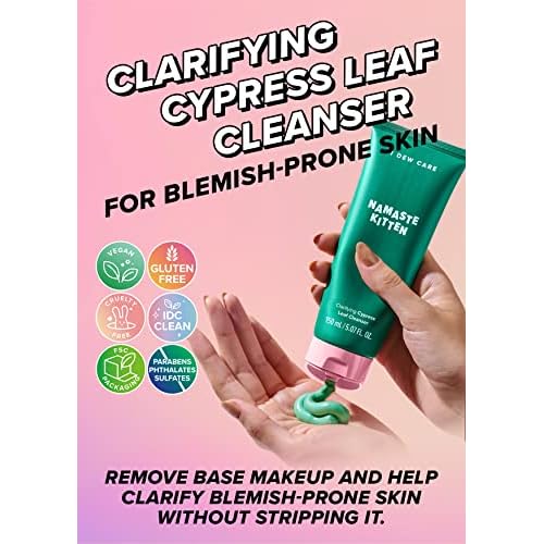 I DEW CARE Hydrogel Eye Patch - Starlit Kitten, 5 EA + Face Cleanser - Namaste Kitten, 5.07 Fl Oz Bundle