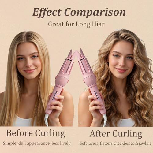 Automatic Hair Curler 1.25 Inch Barrel for Beach Waves & Salon-Style Curls