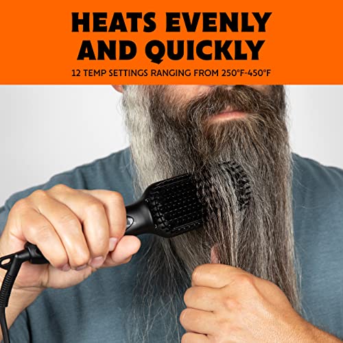 Tame The Wild Pro Beard Straightener Heated Brush - 1 Piece - Men’s Grooming