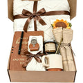 Self Care Gift Basket for Women with Cozy Blanket & Spa Items - Birthday & Get Well Gifts