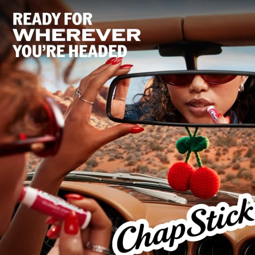 ChapStick Classic Cherry Lip Balm 24-Count Bulk Pack - Hydrating & Soothing