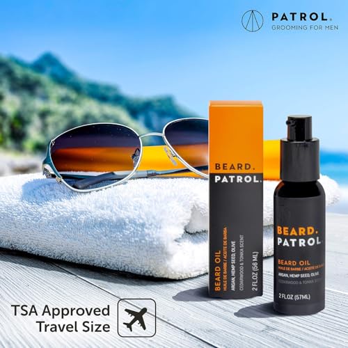 Bump Patrol Beard Patrol Beard Oil for Men ? Natural Grooming Serum and Mustache Conditioner, Softens, Smooths and Strengthens Growth, Cedarwood and Tonka - 2 fl oz - Pack 1