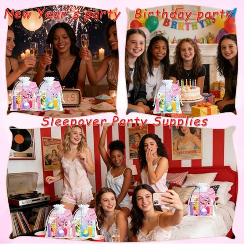144 PCS Spa Party Supplies for Women, Spa Party Favors Include Face Masks Skincare, Hand Cream, Lip Balm, Eye Mask, Lip Mask,Foot Bath Bomb, Hair Brush, Spa Birthday Sleepover Party Supplies