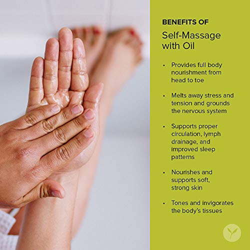 Organic Sesame Oil for Massage & Skin 34 oz - Grounding Ayurvedic Abhyanga Oil - Unrefined & Cold-Pressed