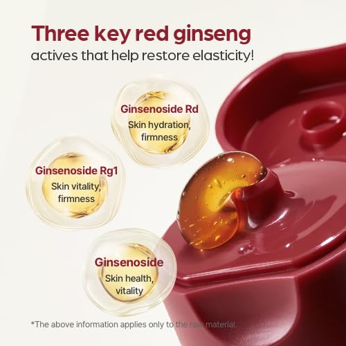 I'm From Ginseng Wash-Off Mask - Korean Red Ginseng Face Mask for Elasticity & Hydration, 2.37 fl oz