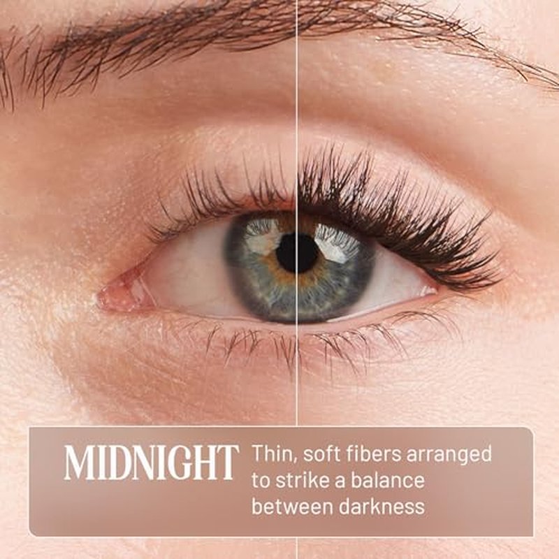 Lilac St - Midnight Dramatic Faux Eyelash Clusters (14mm) - Dark & Lush - DIY Lash Extension Wisps - Lightweight & Lifelike - Lasts 10 Days - Cruelty Free, Vegan, Women Founded - 10 Lashes