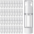 Sabary 3.4 oz Clear Airless Pump Bottles Refillable Cosmetic Dispenser Travel Size