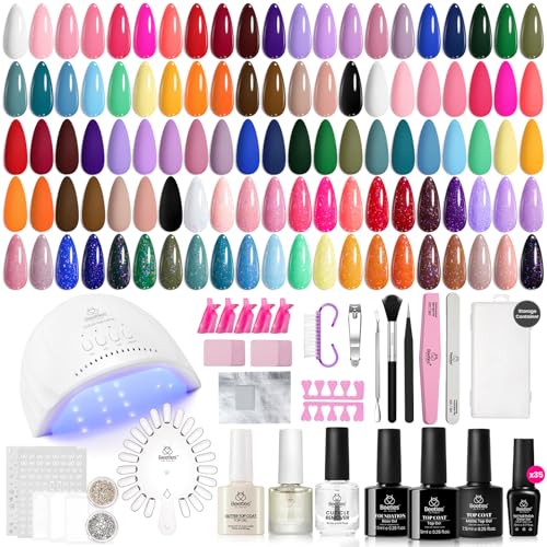 Beetles Gel Nail Polish Kit with U V Light & 20ml Nail Dehydrator and Primer