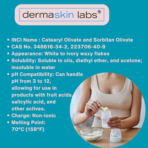 Olive 1000 Emulsifier - Plant-Based ECOCERT COSMOS 1 lb for DIY Skincare & Haircare