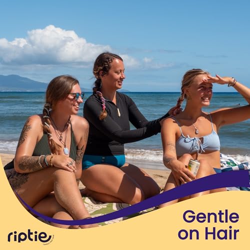 Rip Tie Regular Soft Tangle-Free Nylon Hair Ties - 3 Pack Multicolor, As Seen on Shark Tank