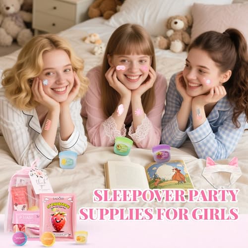 90PCS Spa Party Supplies Set for Girls with Masks, Tattoos & Favors - Variation of THIS listing