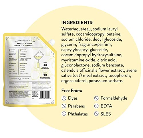J.R. Watkins Lemon Hand Soap Refill Pack of 6, 34 fl oz - Moisturizing Liquid Hand Wash