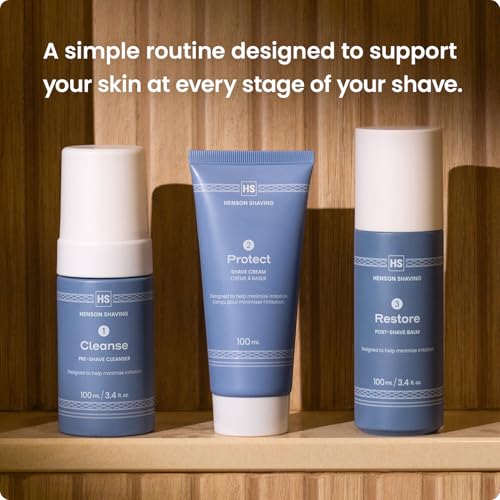 Men's 3-Step Shaving Kit with Cleanser, Shaving Cream & After-Shave Balm