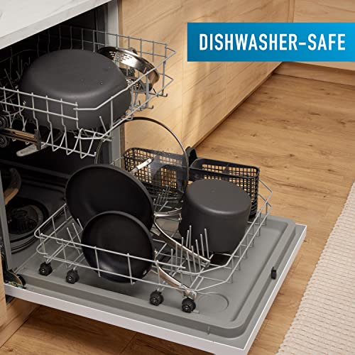 6-Piece Nonstick Cookware Set with AquaShield™ - Hard-Anodized Pots & Pans