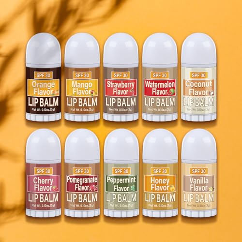 150 Pcs Mini Lip Balms Gift Bulk Assorted Lip Balms Sticks Spf 30 with Sunscreen Lips Care Bag Stuffers Employee Appreciation Gifts Bulk for Staff Teacher Wedding Baby Shower Party Favors