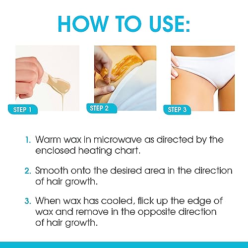 Surgiwax Brazilian Hard Wax Waxing Kit for Private Parts, 4 Ounce Boxes (Pack of 3)
