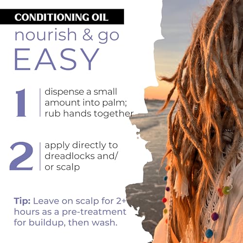Dollylocks Conditioning Hair & Scalp Oil - Nag Champa - Plant-Based Vegan Moisturizer 4oz