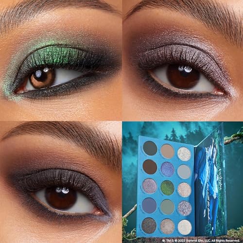 ColourPop Twilight Eyeshadow Palette - Limited Edition Moody Blue & Green Colors, Long-Wear Matte & Metallic Finishes