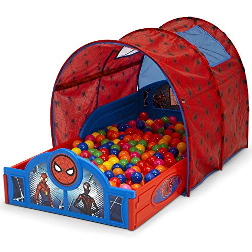 Delta Children Spider-Man Toddler Bed with Tent - Sleep & Play Kids Bed for 15+ Months