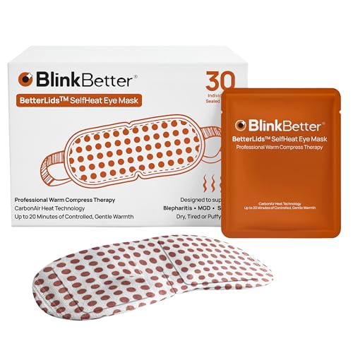 BlinkBetter Self-Heating Eye Masks (30 Pack) for Dry Eyes & Eyelid Care