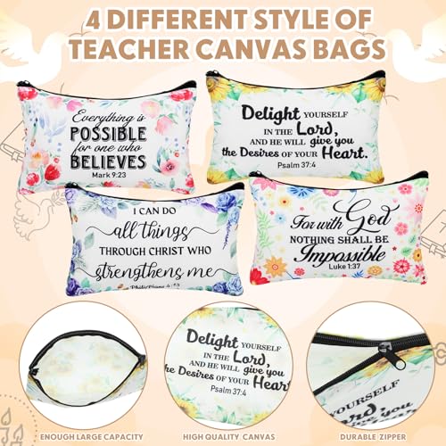 Fulmoon 40 Pcs Easter Christian Gifts Bulk Religious Church Gifts Scripture Notebooks Fuzzy Socks Makeup Bags Keychains Floral Bible Verse Ballpoint for Sunday School Women(Lively Pastels, Christian)