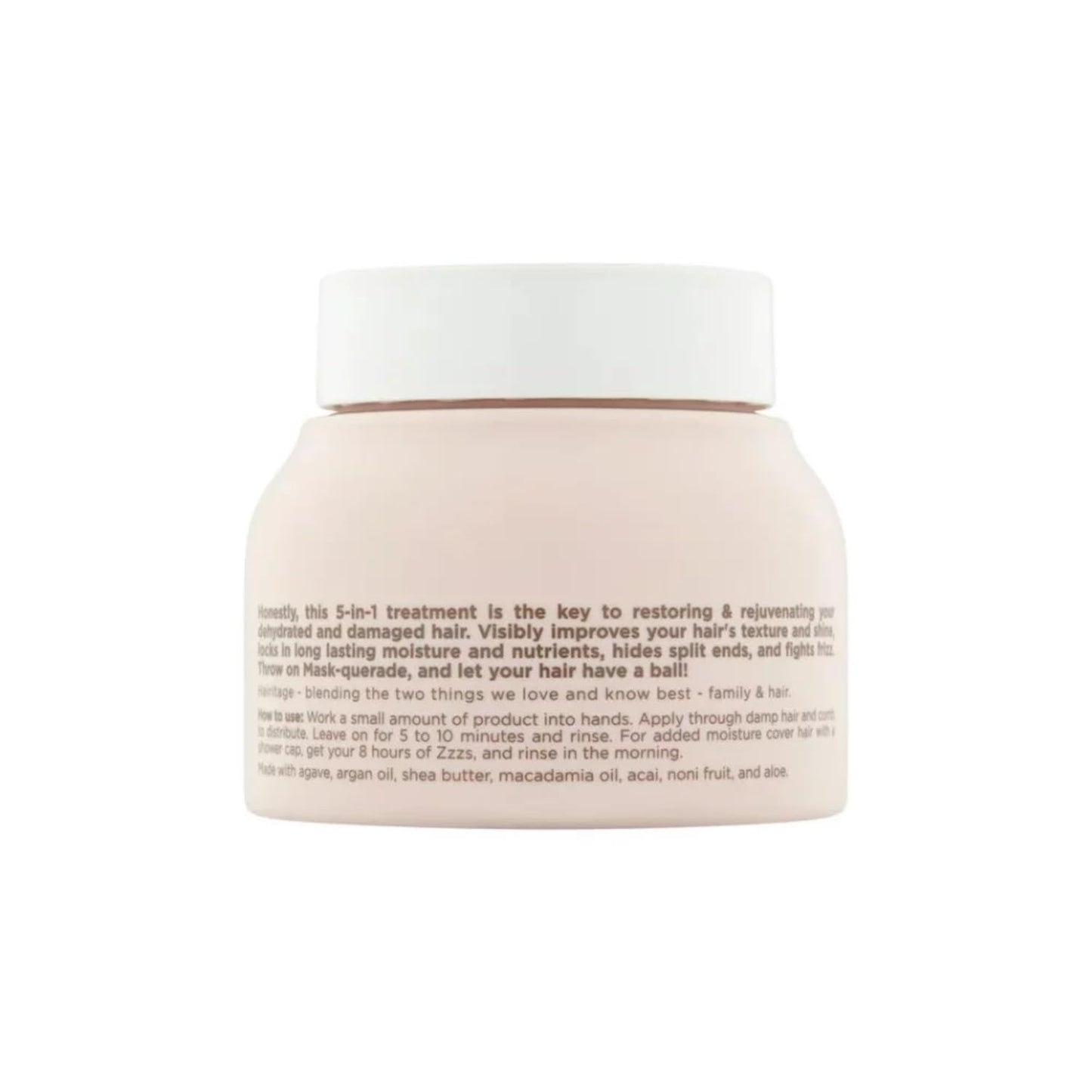 Hairitage Moisturizing Argan Oil Hair Mask Treatment for Anti-Frizz and Hydration - Deep Conditioning Curl Repair Mask with Shea Butter, Aloe & Soy Protein for Dry, Damaged Curly Hair - Soften & Shine