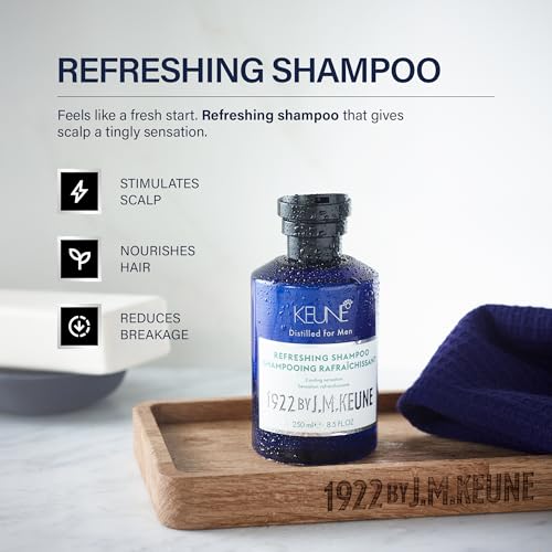Men's Cooling Peppermint Shampoo with Creatine & Hemp Seed Extract - 8.5 Fl Oz