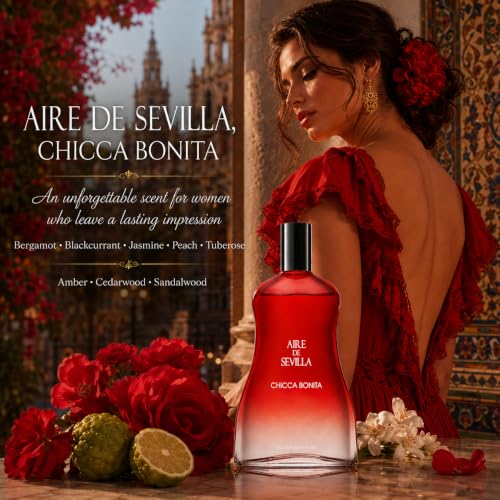 Instituto Español Aire de Sevilla Chicca Bonita Gift Set 10.14 Fl Oz - Eau de Toilette, Body Gel & Lotion for Women