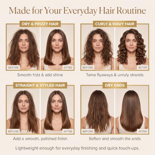 Lightweight Argan & Macadamia Hair Oil for Frizz Control & Shine