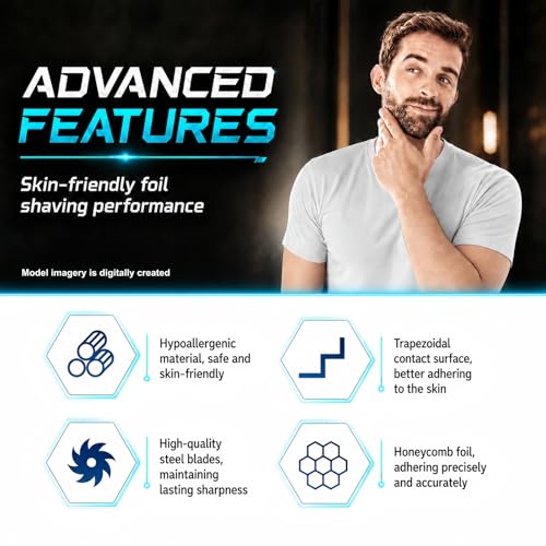 Shaver Replacement Foil & Blade Set for BaBylissPRO FXFS2 Electric Shaver