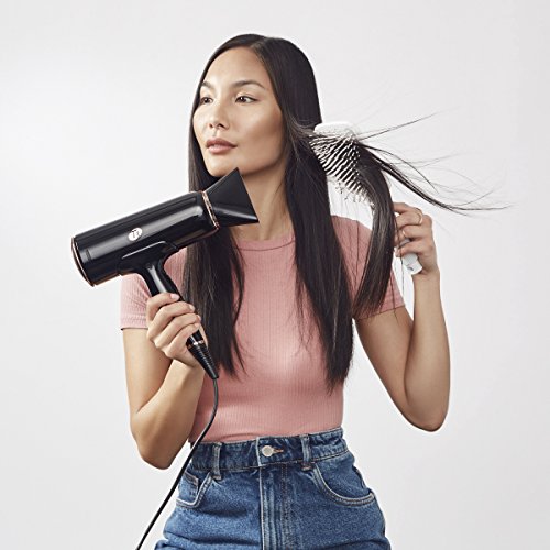 T3 Paddle Brush - Wide Flat Base, Cushioned Body & Heat-Resistant Bristles for Gentle Styling