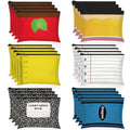Classic Teacher Appreciation Makeup Bags Bulk Set - 24 Pcs Zipper Pencil Pouches for Back to School & Gifts