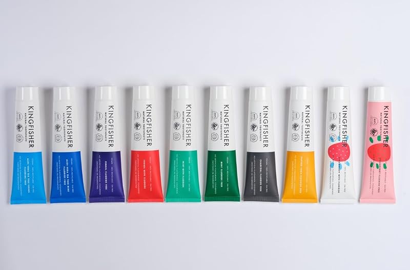 Mint Toothpaste 100 ml with Fluoride for Adults - Kingfisher