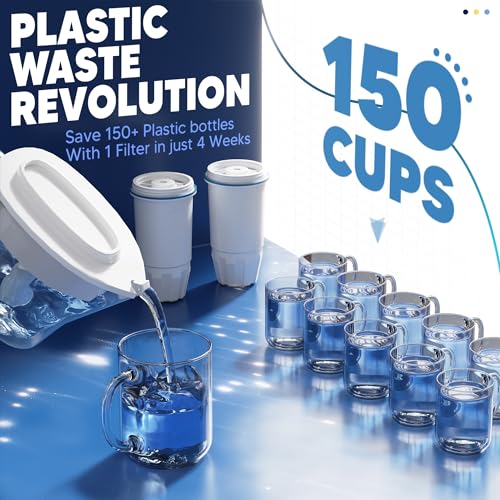 BOGDA 12-Pack Water Filter Replacement for Zero Pitchers Dispensers ZR-001 ZR-004 ZP-006 ZR-017