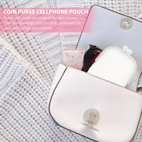Silicone Storage Bag Small Travel Makeup Pouch Compact Cosmetic Organizer for Earphone Cash Coin Holder Durable Silicone Makeup Bag