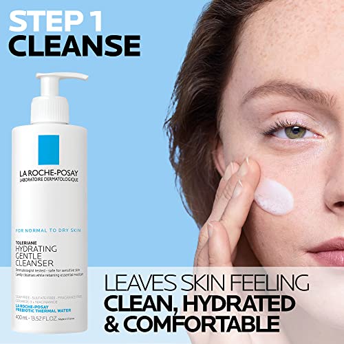 Gentle Facial Cleanser with Niacinamide - 7.44 Fl Oz Pack of 2 + Moisturizer Set
