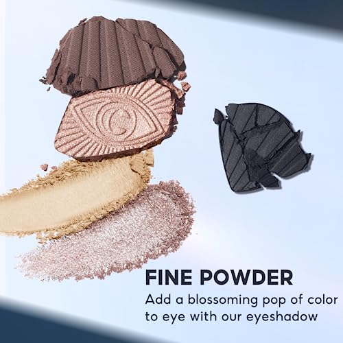 CARSLAN Eyeshadow Palette, Longlasting Eye Makeup Palettes in Matte, Shimmer Eye Shadow, High Pigmented Warm Natural sombras para ojos for Daily Use, 05 Smoky Brown