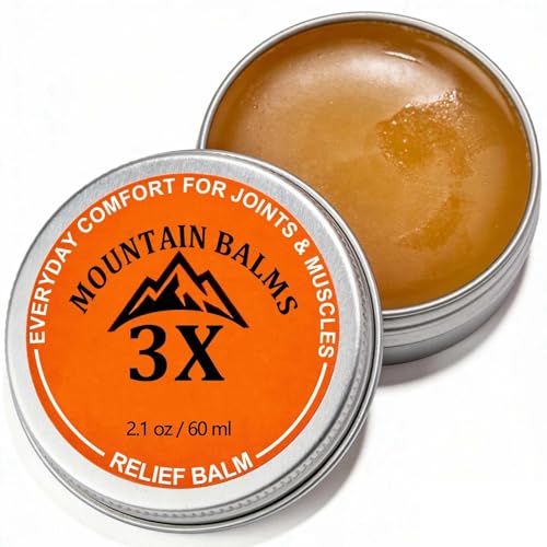 Mountain 3X Relief Balm, for Neck, Hands & Feet with Organic Arnica & Camphor, Fast-Absorbing, Non-Greasy ? 2.1 OZ £¨1pc£©