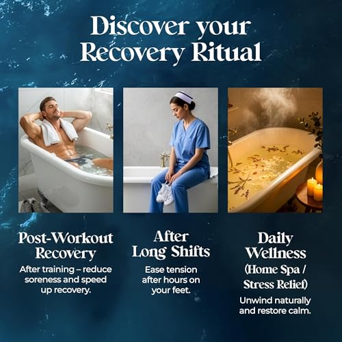 Aromasong Muscle Recovery Bath Salt 48 oz Eucalyptus & Tea Tree - Dead Sea & MSM Soak