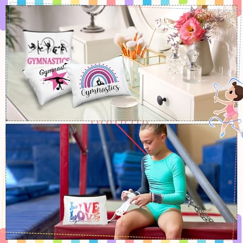 Gymnastics Makeup Bag Set - 30 Pcs Inspirational Cosmetic Bags for Girls - Variation 30