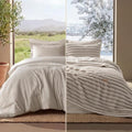 Bedsure 2-in-1 Comforter Set with Detachable Blanket - Oversized King, Beige (Variation 01)