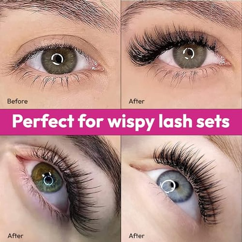 Eyesy Lash 500 Wispy Promade Fans - 5D 0.07 Size 12mm Curl D - Natural Wispy Lashes Loose Premade Lash Fans for Eyelash Extensions Handmade Pre Made Eyelashes for Spiky, Volume, Natural Look